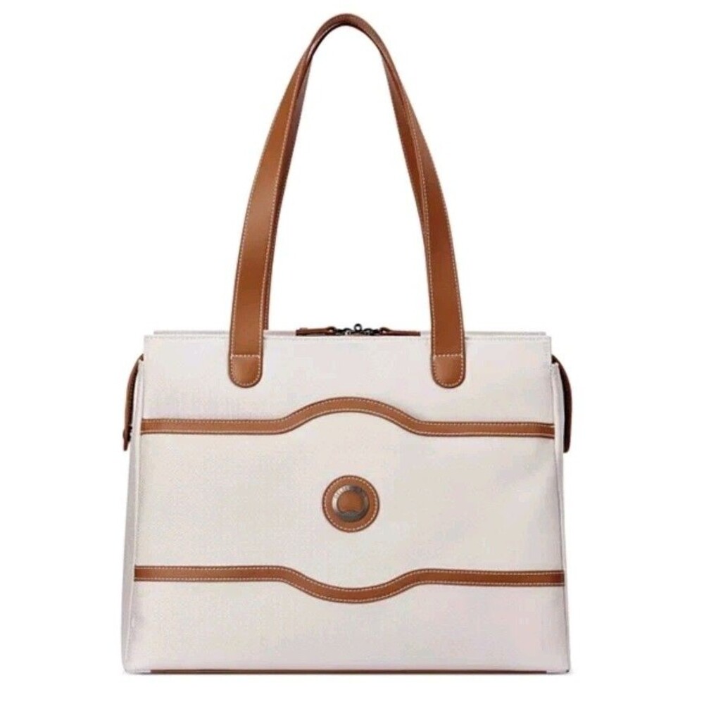 Delsey Chatelet Air 2.0 Shoulder Bag Angora (white/Brown) Travel/Purse/Diaper